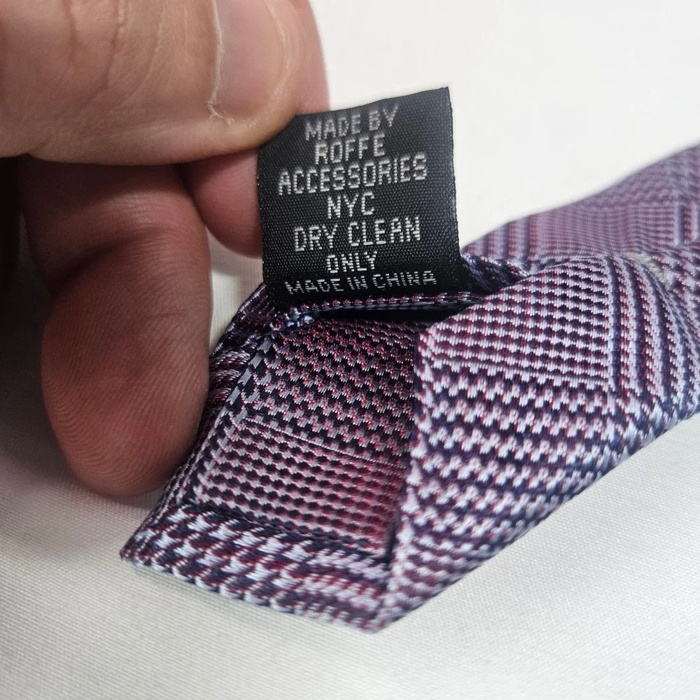 Beau Brummell Soho Men's 100% Silk‎ Plaid Necktie Hand Made
